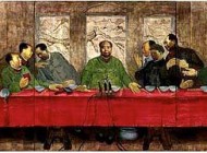 Banquet by Zhang Hongtu, late 1980's