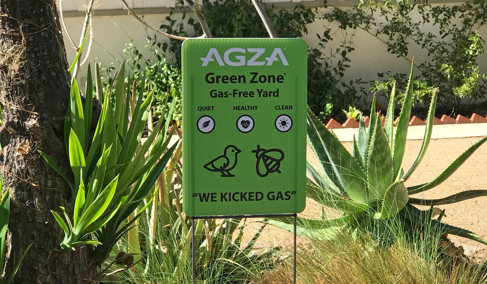 American Green Zone Sign for yards